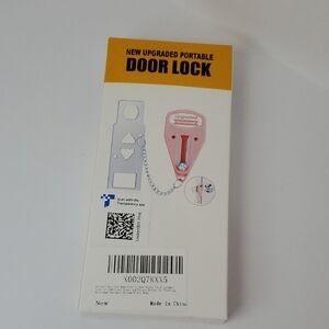 Universal Pink Upgraded Portable Door Lock